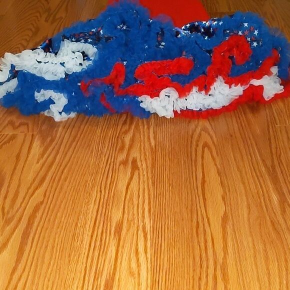 Minnie Mouse red white blue skirt set Sz 4/5 - Picture 5 of 6